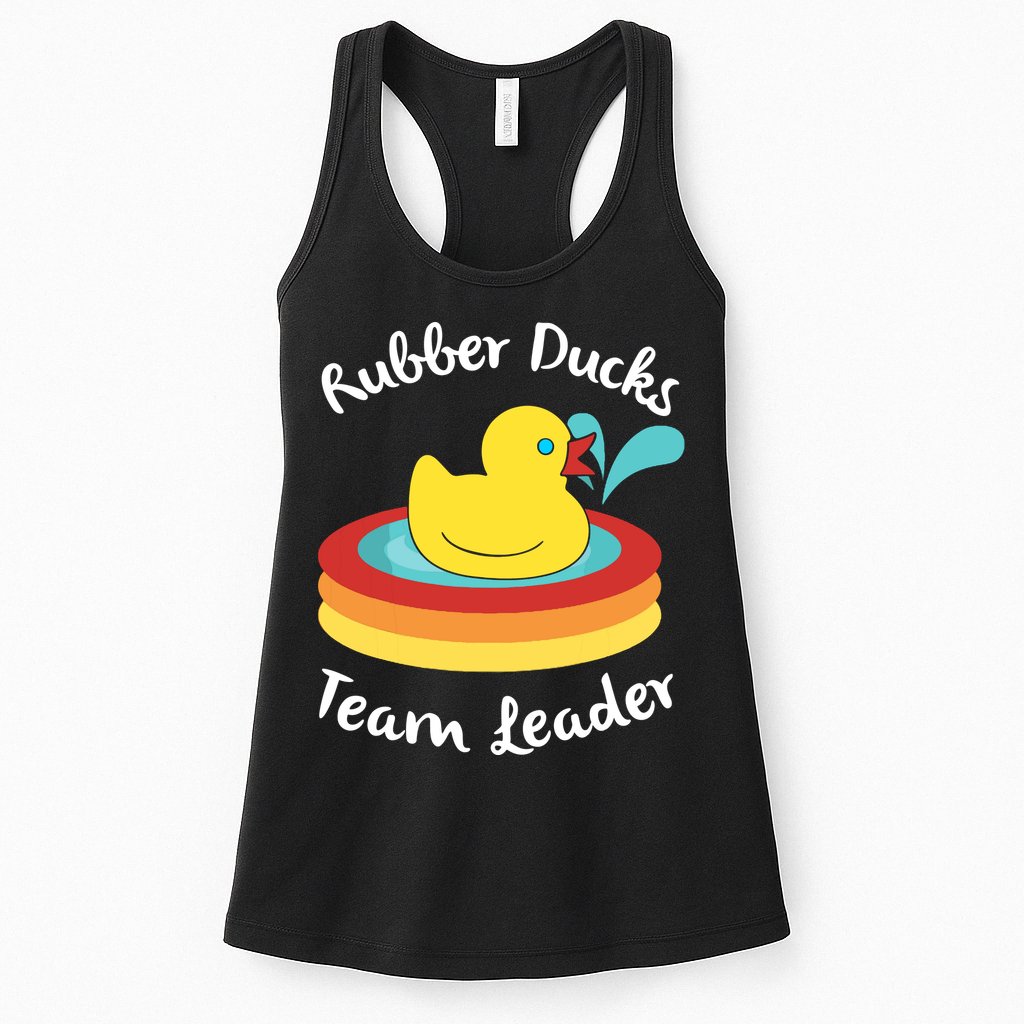 Rubber Ducks Team Leader Water Play Time Womens Tank Top
