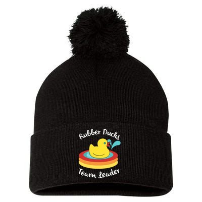 Rubber Ducks Team Leader Water Play Time Pom Pom 12in Knit Beanie