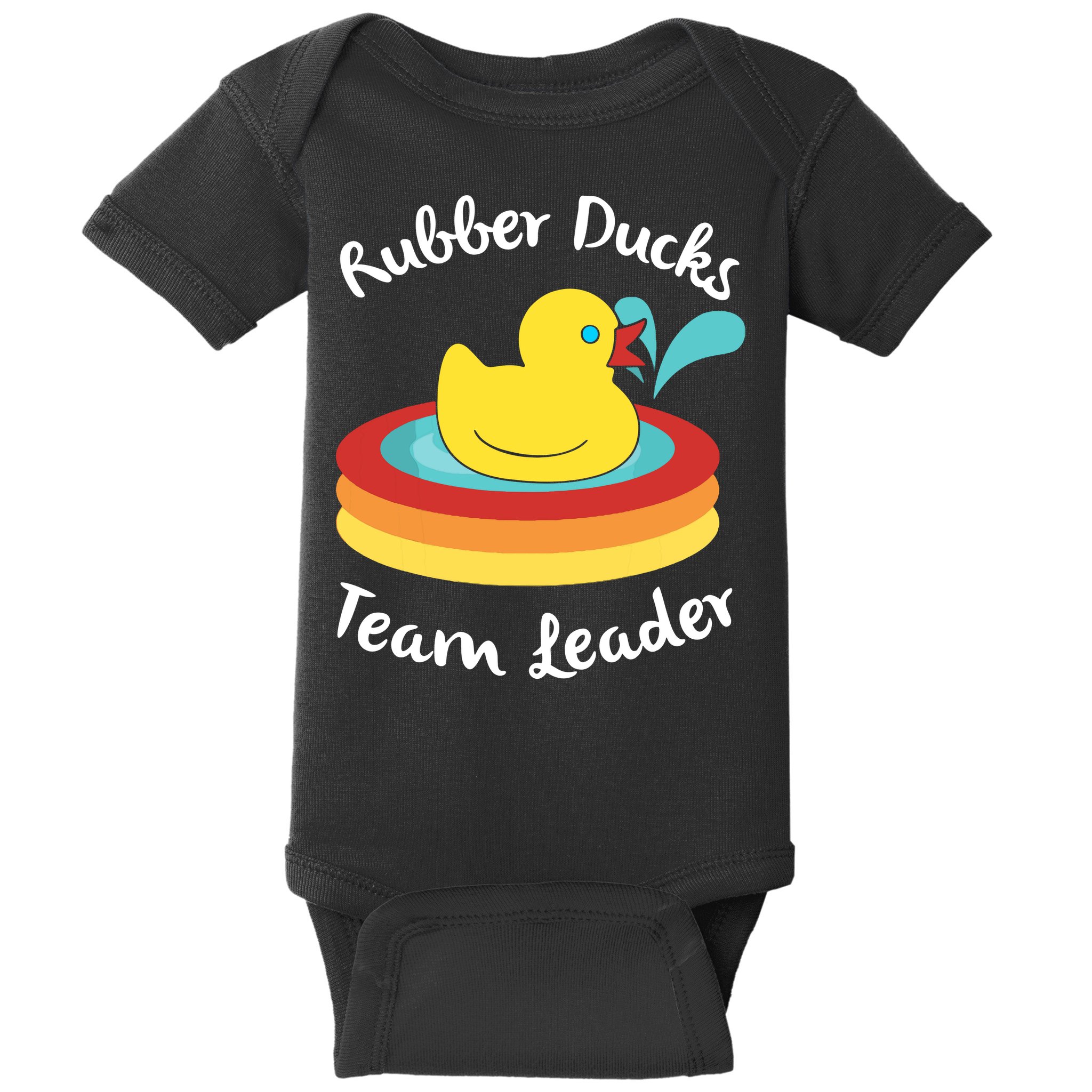 Rubber Ducks Team Leader Water Play Time Baby Bodysuit