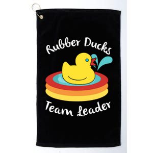 Rubber Ducks Team Leader Water Play Time Platinum Collection Golf Towel