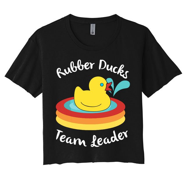Rubber Ducks Team Leader Water Play Time Women's Crop Top Tee