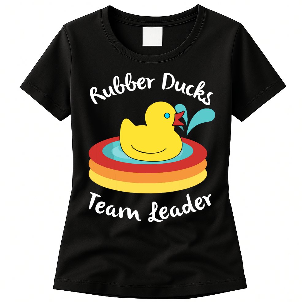 Rubber Ducks Team Leader Water Play Time Womens T-Shirt