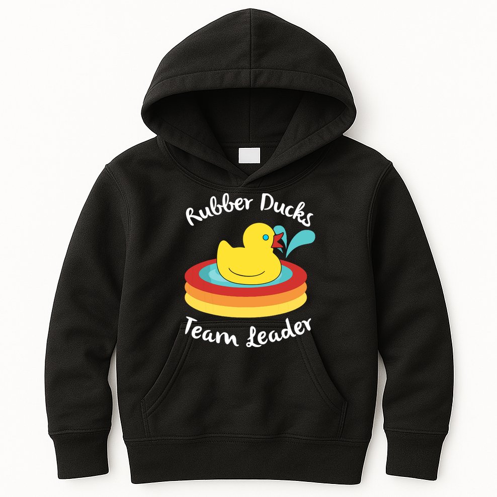 Rubber Ducks Team Leader Water Play Time Kids Hoodie