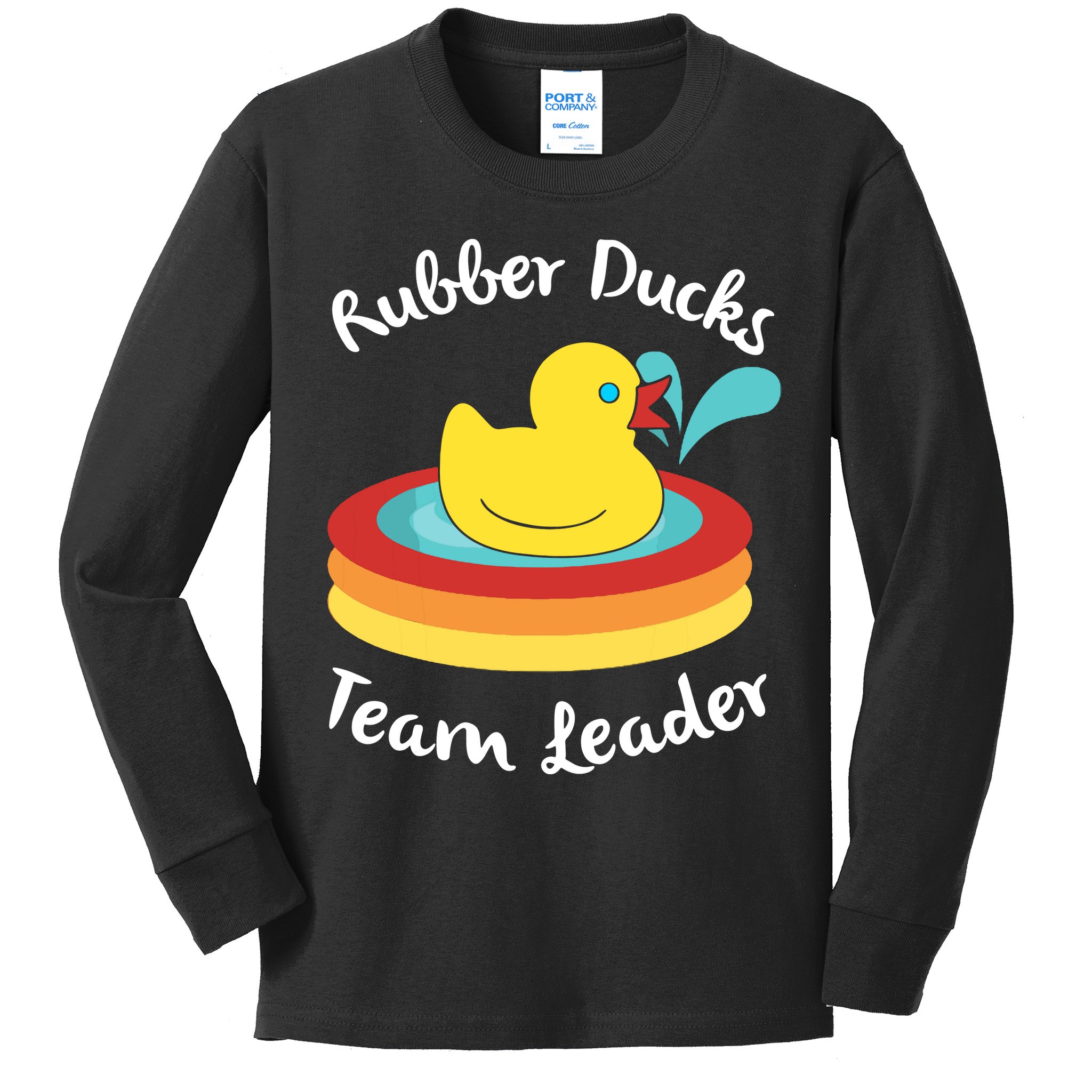 Rubber Ducks Team Leader Water Play Time Kids Long Sleeve Shirt