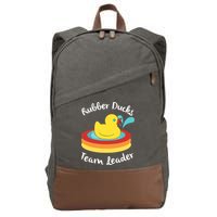 Rubber Ducks Team Leader Water Play Time Cotton Canvas Backpack