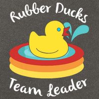 Rubber Ducks Team Leader Water Play Time Cotton Canvas Backpack