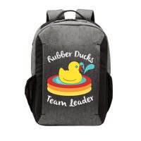 Rubber Ducks Team Leader Water Play Time Vector Backpack