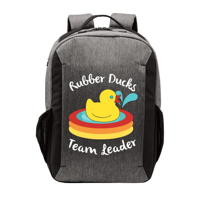 Rubber Ducks Team Leader Water Play Time Vector Backpack
