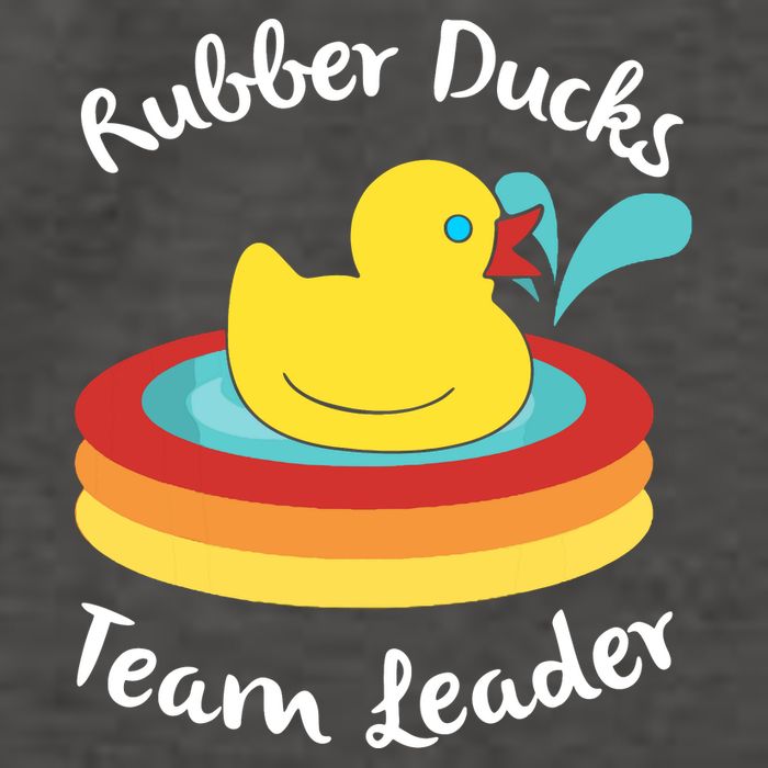 Rubber Ducks Team Leader Water Play Time Vector Backpack