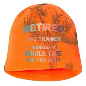 Retired Dog Trainer I Worked My Whole Life For This Kati - Camo Knit Beanie