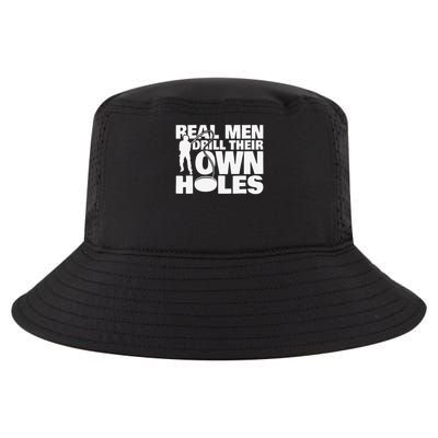 Real Drill Their Own Holes Ice Fishing Cool Comfort Performance Bucket Hat
