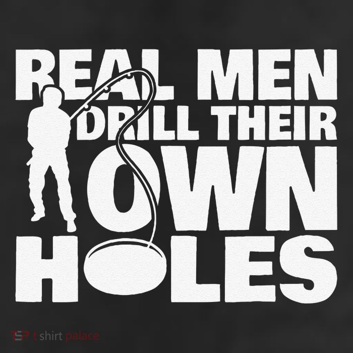 Real Drill Their Own Holes Ice Fishing Cool Comfort Performance Bucket Hat