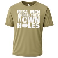 Real Drill Their Own Holes Ice Fishing Cooling Performance Crew T-Shirt