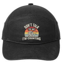 Retro DonT Talk To Me IM Counting Crochet Crocheting 7-Panel Snapback Hat