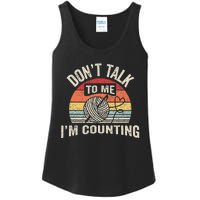 Retro DonT Talk To Me IM Counting Crochet Crocheting Ladies Essential Tank