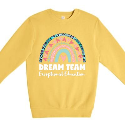 Rainbow Dream Team Exceptional Education Premium Crewneck Sweatshirt