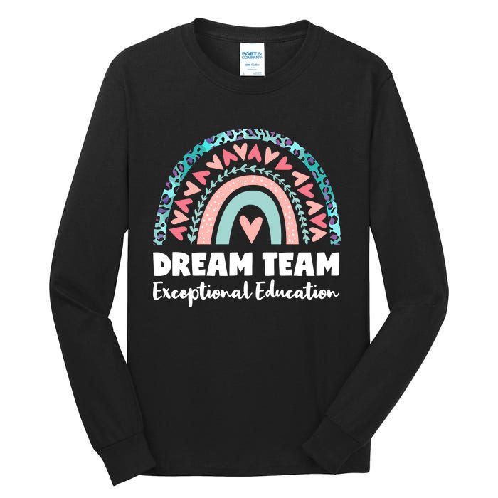 Rainbow Dream Team Exceptional Education Tall Long Sleeve T-Shirt