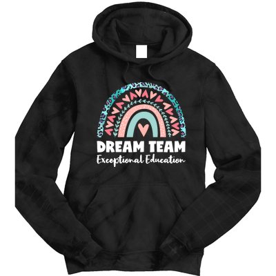 Rainbow Dream Team Exceptional Education Tie Dye Hoodie