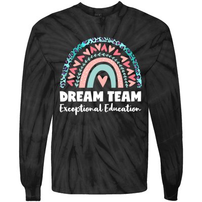 Rainbow Dream Team Exceptional Education Tie-Dye Long Sleeve Shirt