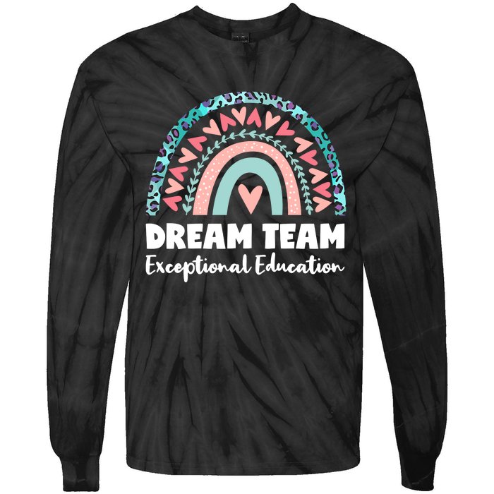 Rainbow Dream Team Exceptional Education Tie-Dye Long Sleeve Shirt