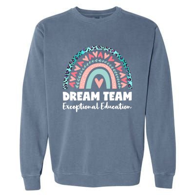 Rainbow Dream Team Exceptional Education Garment-Dyed Sweatshirt