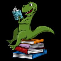 Reading Dinosaur T Rex Dinosaur Lover Dino Book Gift Idea City Backpack