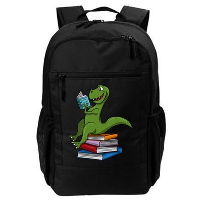 Reading Dinosaur T Rex Dinosaur Lover Dino Book Gift Idea Backpack