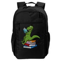 Reading Dinosaur T Rex Dinosaur Lover Dino Book Gift Idea Backpack
