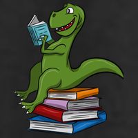 Reading Dinosaur T Rex Dinosaur Lover Dino Book Gift Idea 15oz Campfire Ceramic Mug