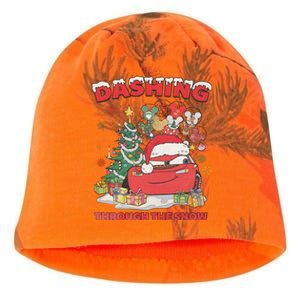 Retro Dashing Through The Snow Lightning Mcqueen Christmas Kati - Camo Knit Beanie