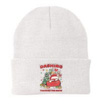 Retro Dashing Through The Snow Lightning Mcqueen Christmas Knit Cap Winter Beanie