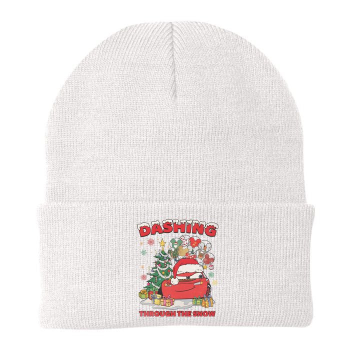 Retro Dashing Through The Snow Lightning Mcqueen Christmas Knit Cap Winter Beanie