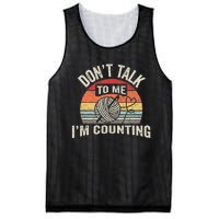 Retro DonT Talk To Me IM Counting Crochet Crocheting Mesh Reversible Basketball Jersey Tank