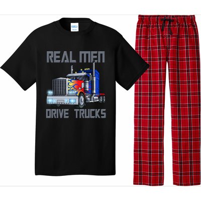 Real Drive Trucks Diesel Trailer Big Rig Truck Drivers Gift Pajama Set