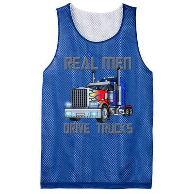 Real Drive Trucks Diesel Trailer Big Rig Truck Drivers Gift Mesh Reversible Basketball Jersey Tank