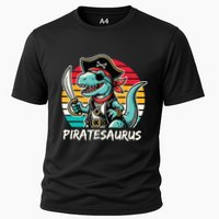 Retro Dinosaur T Rex Pirate Costume Piratesaurus Cooling Performance Crew T-Shirt