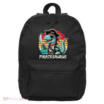 Retro Dinosaur T Rex Pirate Costume Piratesaurus 16 in Basic Backpack