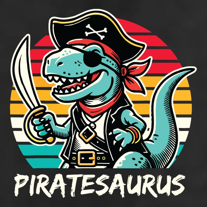 Retro Dinosaur T Rex Pirate Costume Piratesaurus 25L Jumbo Tote
