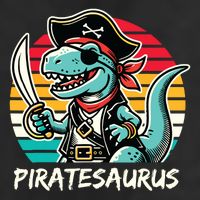 Retro Dinosaur T Rex Pirate Costume Piratesaurus Hat
