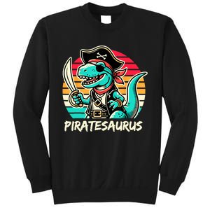 Retro Dinosaur T Rex Pirate Costume Piratesaurus Sweatshirt