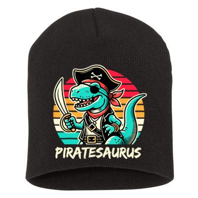 Retro Dinosaur T Rex Pirate Costume Piratesaurus Short Acrylic Beanie