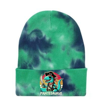 Retro Dinosaur T Rex Pirate Costume Piratesaurus Tie Dye 12in Knit Beanie