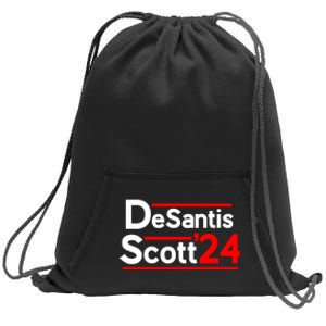 Ron DeSantis Tim Scott 2024 For President Sweatshirt Cinch Pack Bag