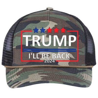 Return Donald Trump 2024 Election Trump Vs Illuminati Trump Retro Rope Trucker Hat Cap