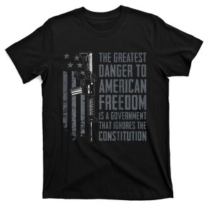 retro Danger To American Freedom Pro Gun 2nd Amendment T-Shirt