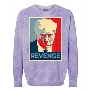 Revenge Donald Trump Retro Colorblast Crewneck Sweatshirt