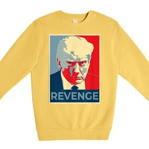 Revenge Donald Trump Retro Premium Crewneck Sweatshirt