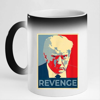 Revenge Donald Trump Retro 11oz Black Color Changing Mug