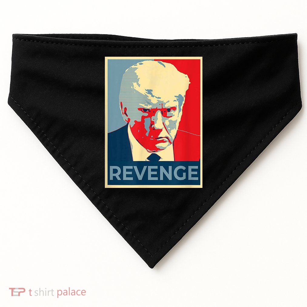 Revenge Donald Trump Retro USA-Made Doggie Bandana