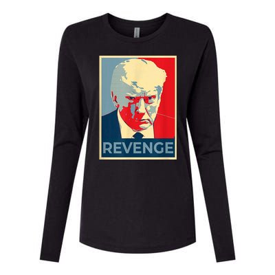 Revenge Donald Trump Retro Womens Cotton Relaxed Long Sleeve T-Shirt